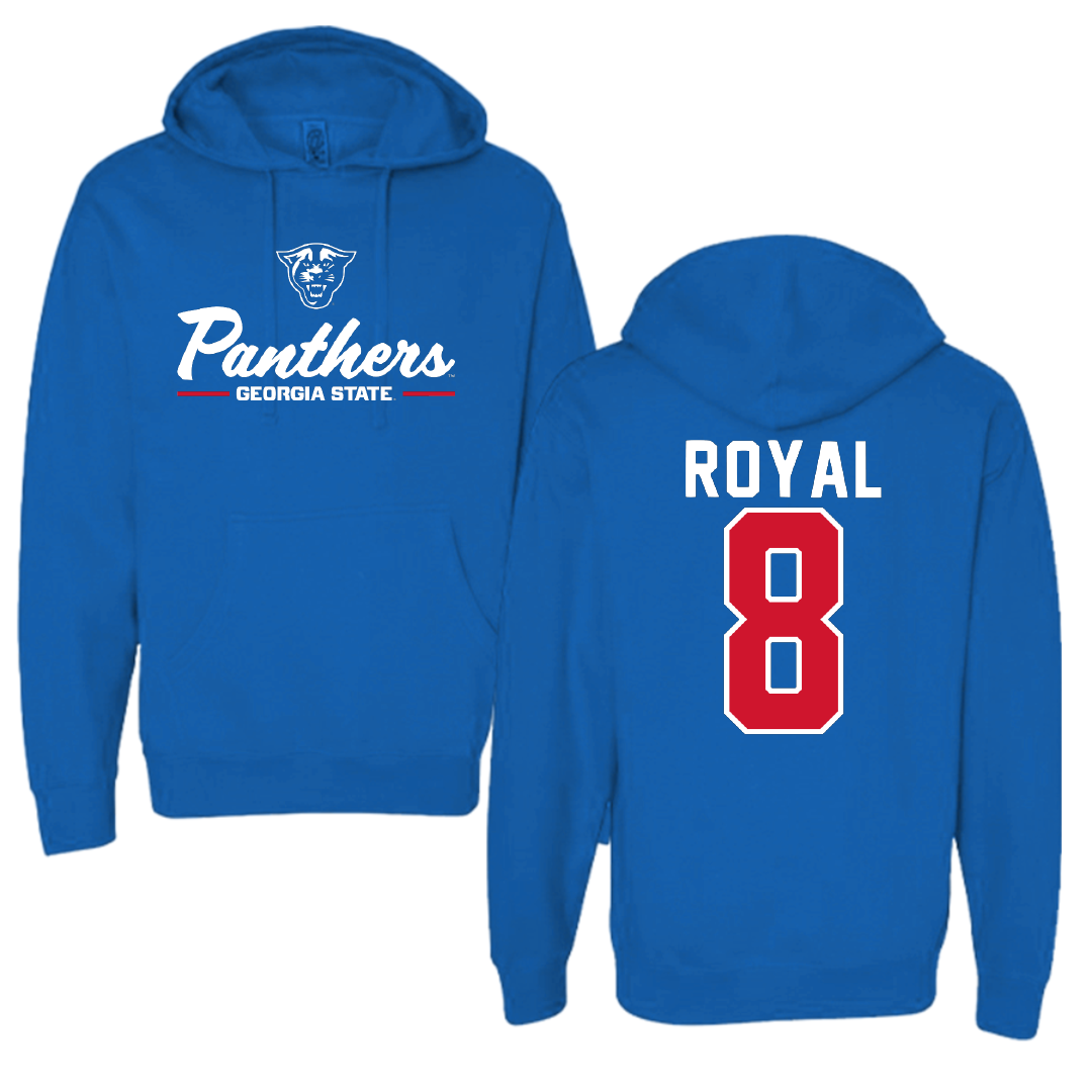 Georgia State University Football Blue General Hoodie - #8 Dorian Royal