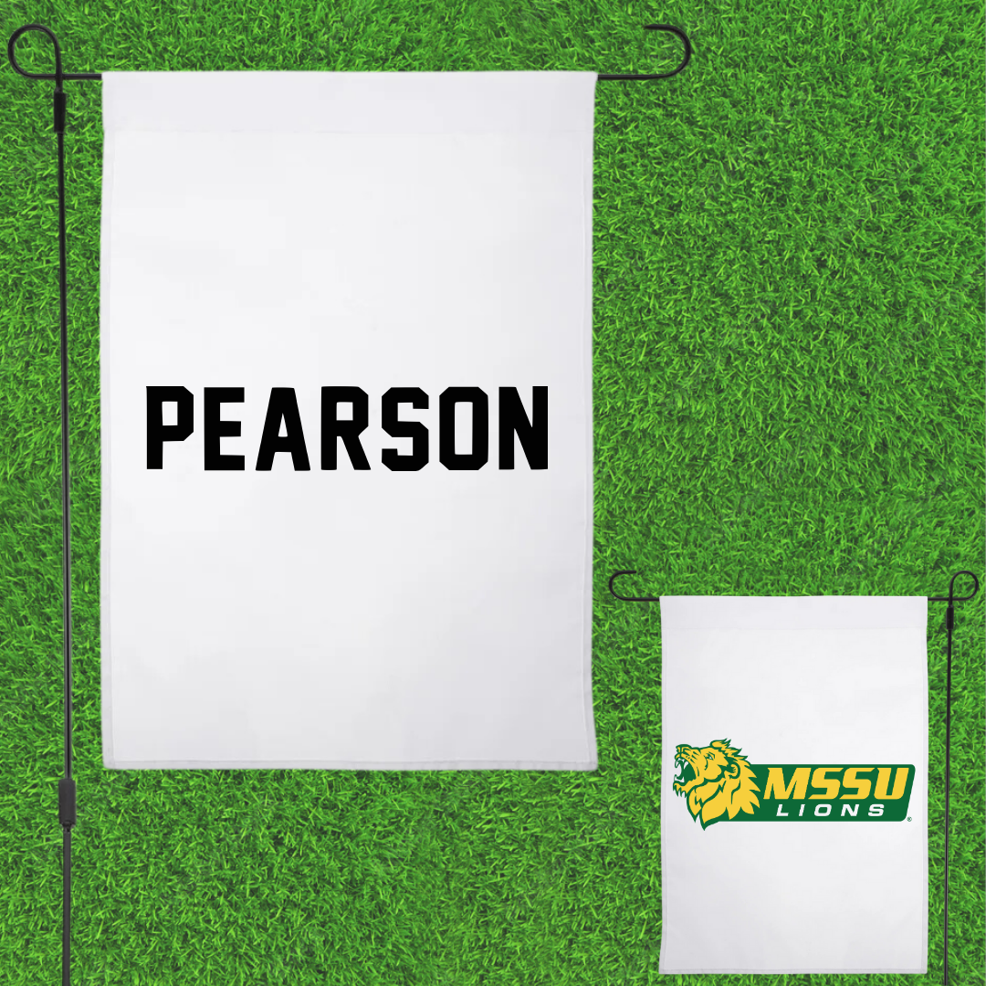 Missouri Southern State University TF and XC White Garden Flag - Cedric Pearson
