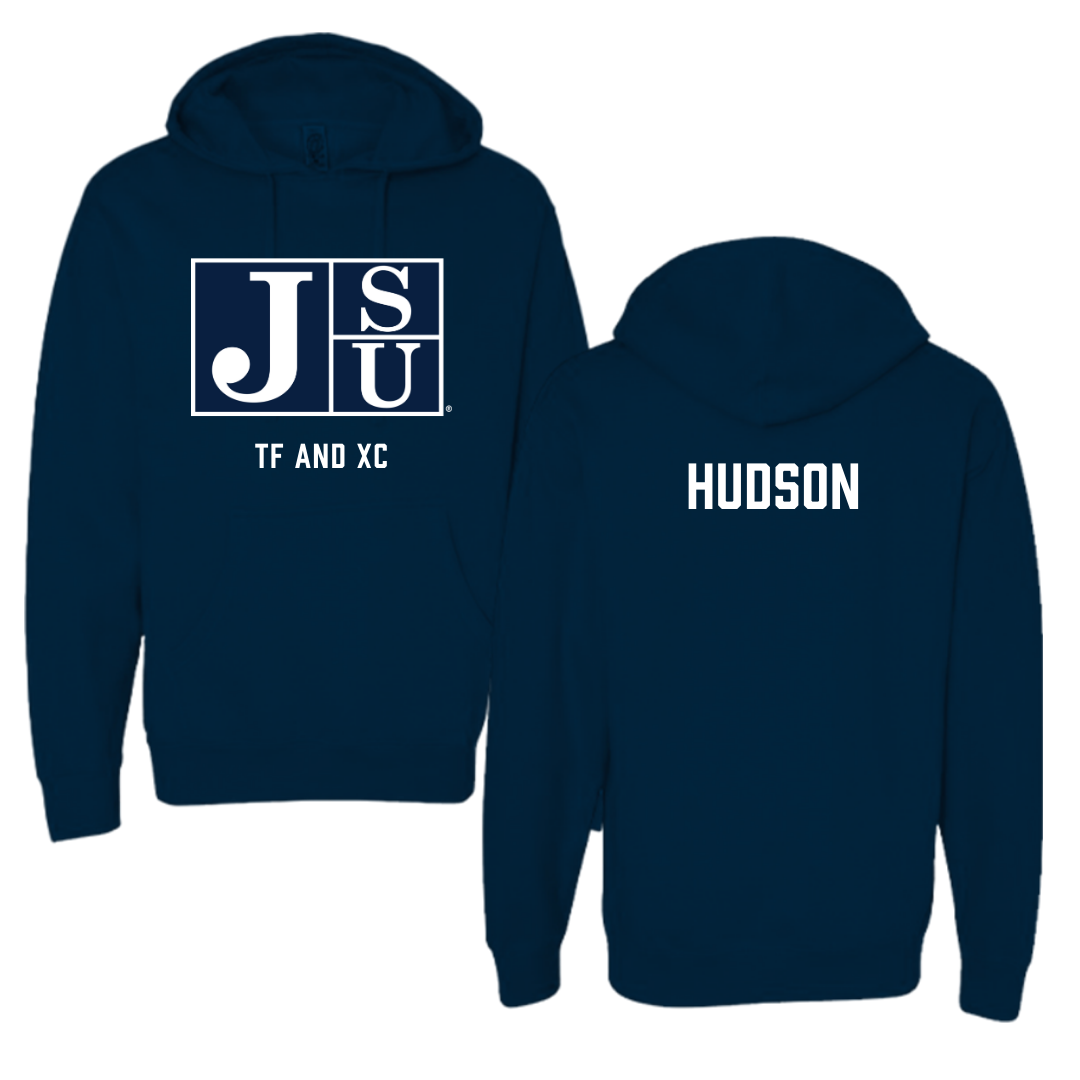 Jackson State University TF and XC Navy Hoodie - Jeremiah Hudson