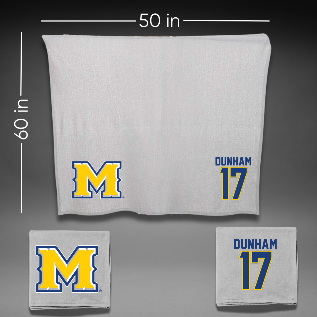 McNeese State University Softball Gray Blanket - #17 Delaney Dunham
