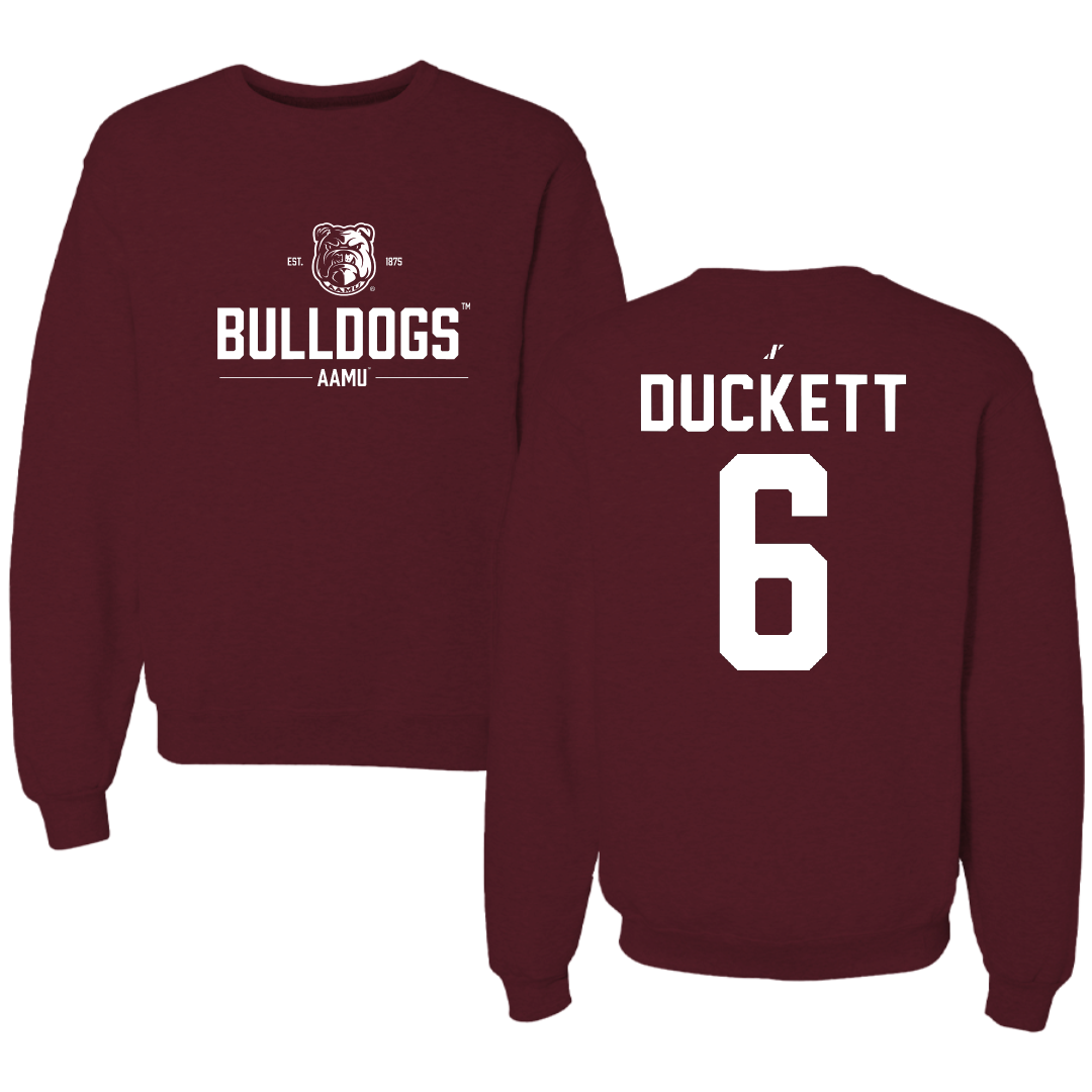 Alabama A&M University Volleyball Maroon General Crewneck - #6 Bailey Duckett