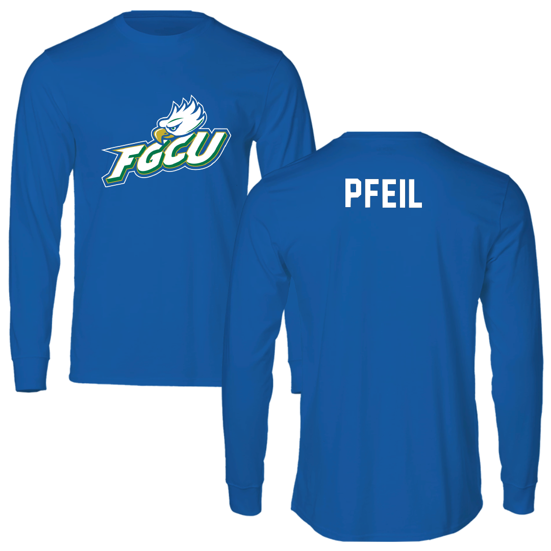 Florida Gulf Coast University Swimming & Diving Blue Long Sleeve - Bella Pfeil