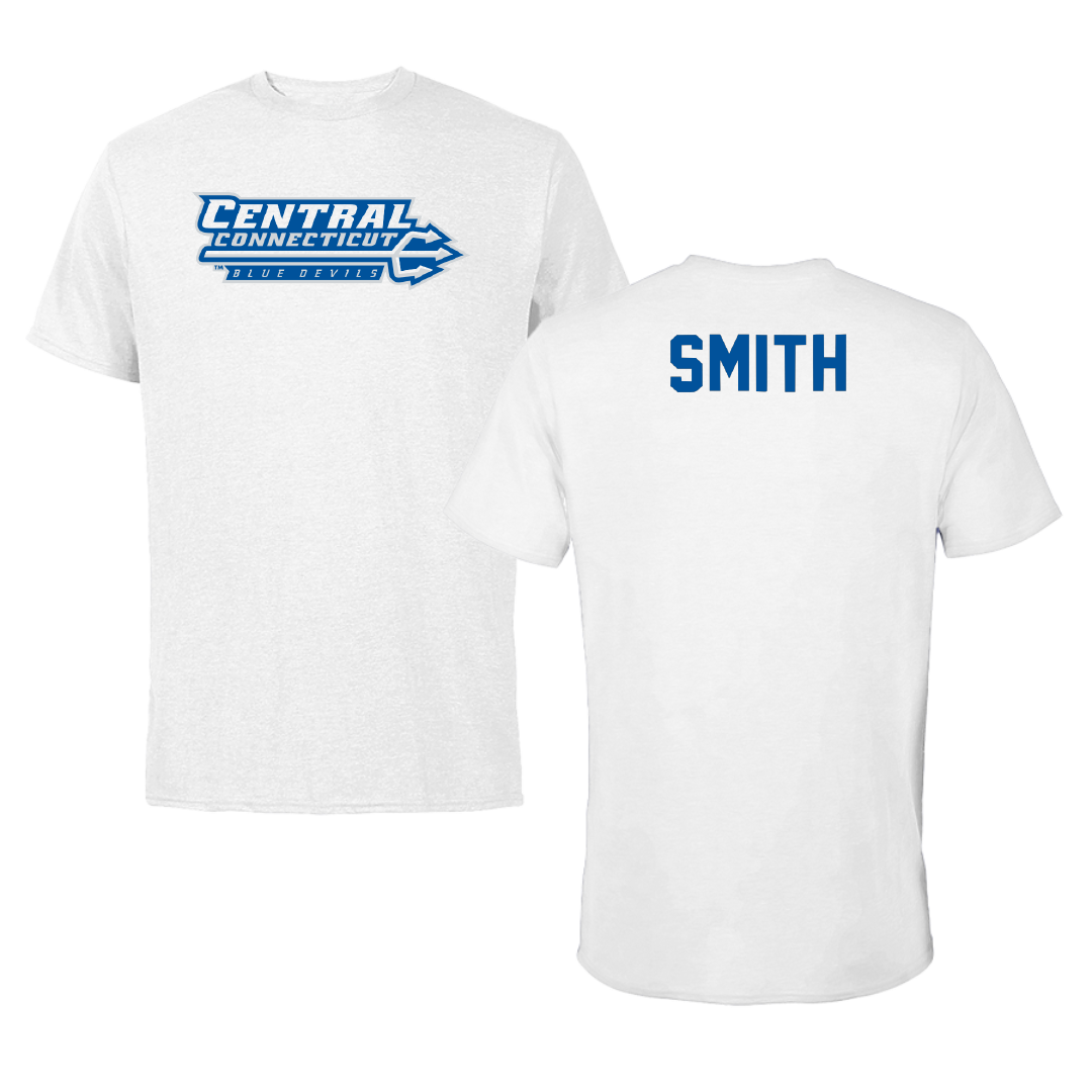 Central Connecticut State University TF and XC White Tee - Stephen Smith