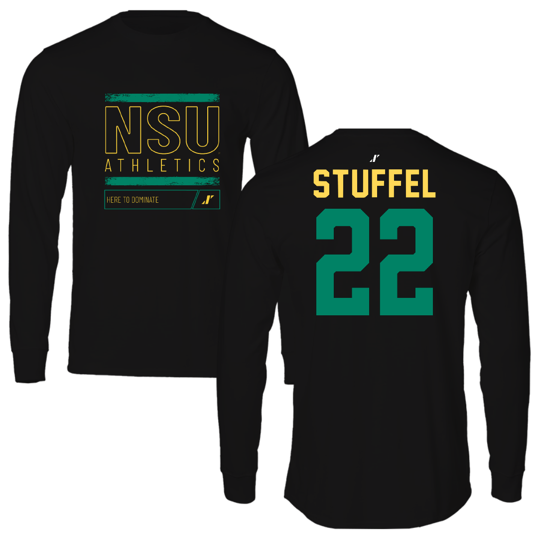 Norfolk State University Softball Black Dominate Long Sleeve - #22 Brynna Stuffel