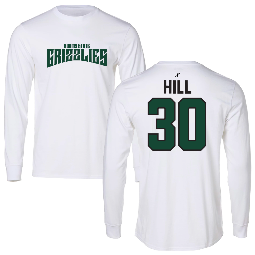 Adams State University Basketball White Classic Long Sleeve - #30 Taejhuan Hill