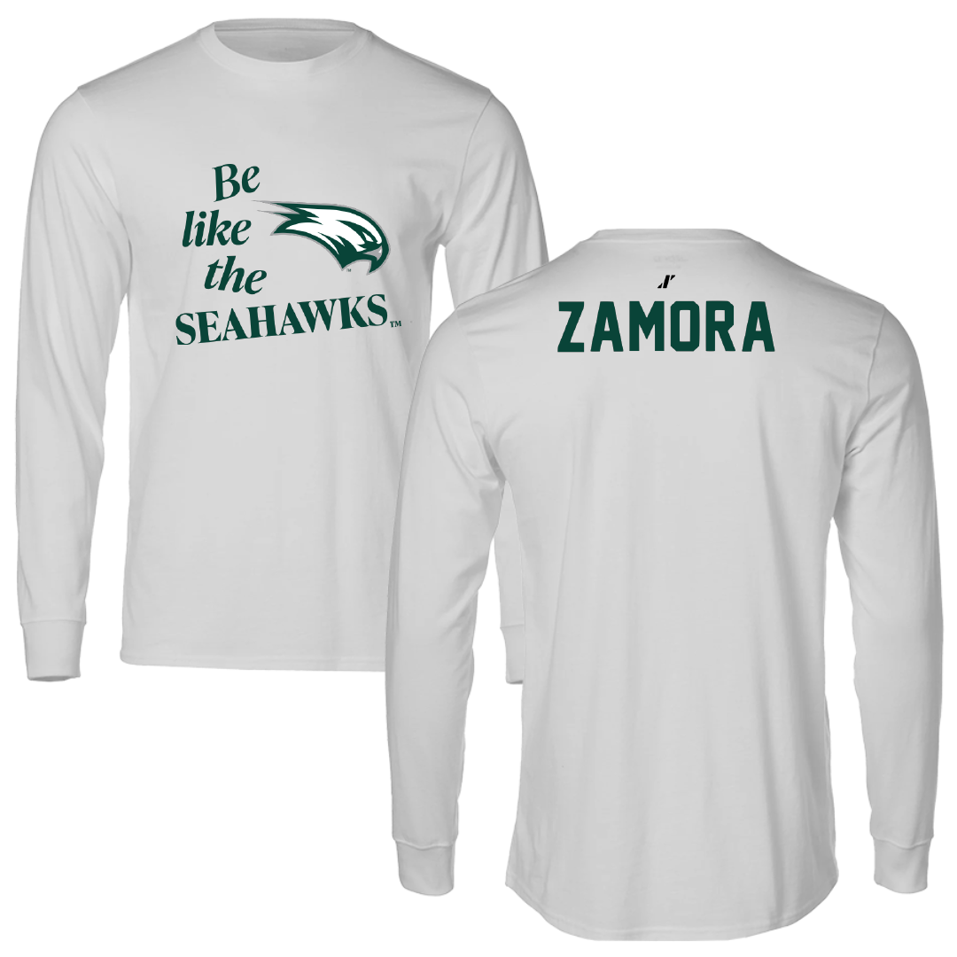 Wagner College Swimming & Diving Light Gray Be Like Us Long Sleeve - Ryan Zamora