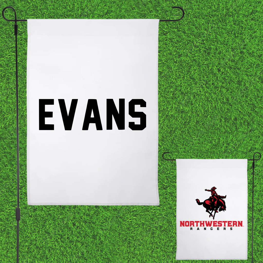 Northwestern Oklahoma State University Cheer White Garden Flag - Decymber Evans