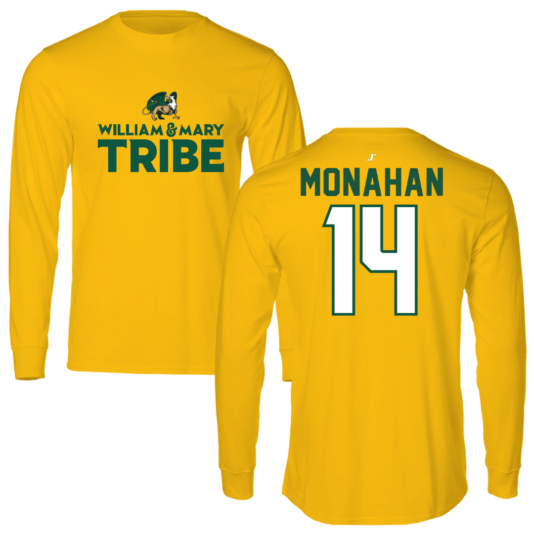 William & Mary Volleyball Gold General Long Sleeve - #14 Madison Monahan