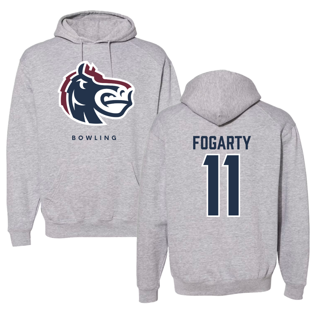 Fairleigh Dickinson University-Metropolitan Campus Bowling Gray Hoodie - #11 Emily Fogarty