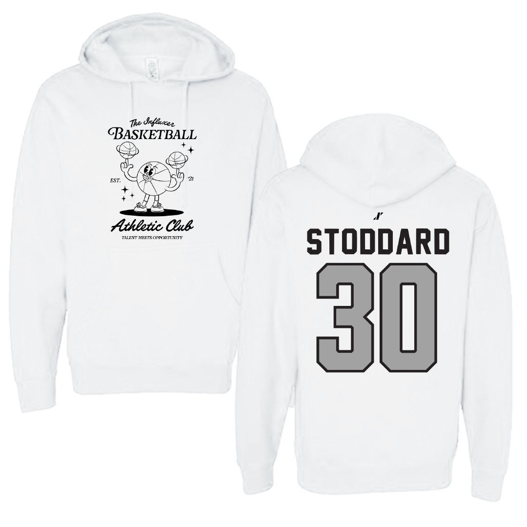 Basketball White Influxer Athletic Club Hoodie - #30 Abigail Stoddard