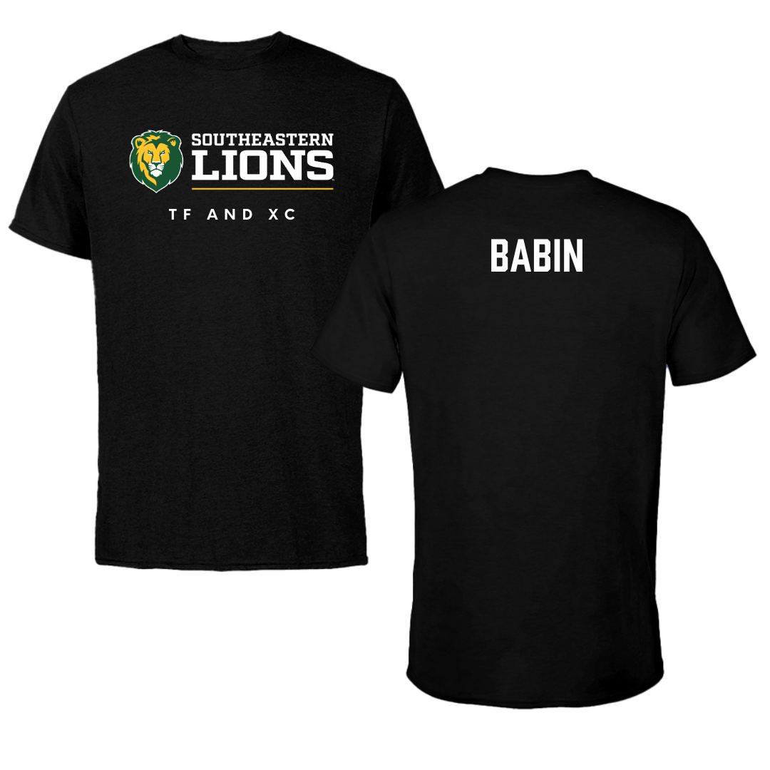 Southeastern Louisiana University TF and XC Black Performance Tee - Bailey Babin