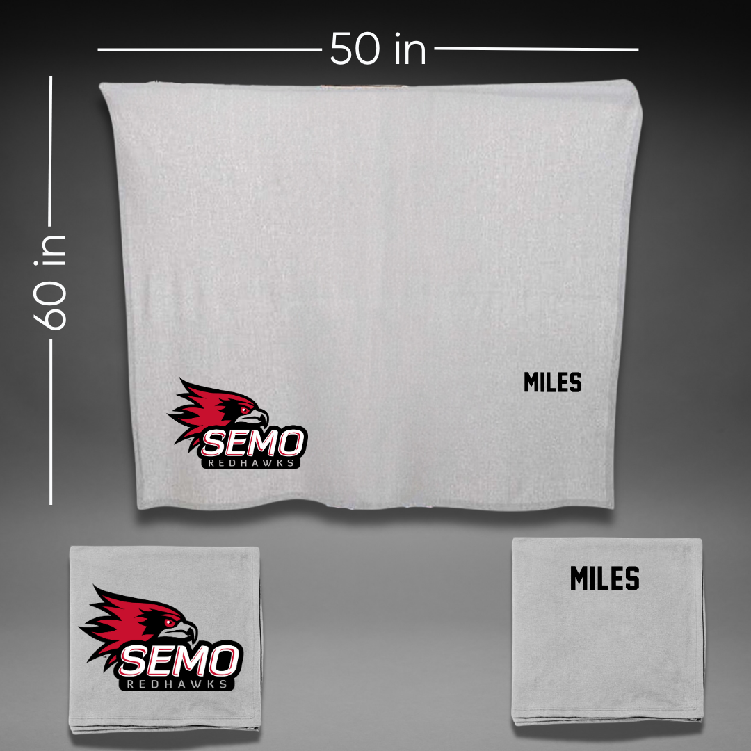 Southeast Missouri State University TF and XC Gray Blanket - Breanna Miles