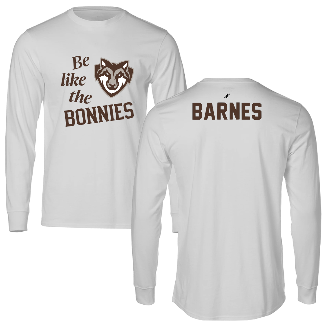 St. Bonaventure University Tennis Light Gray Be Like Us Performance Long Sleeve - Kelly Barnes