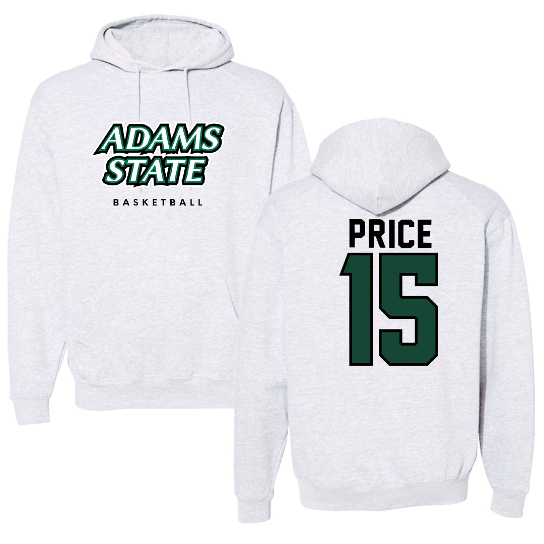 Adams State University Basketball Gray Block Hoodie - #15 Jada Price