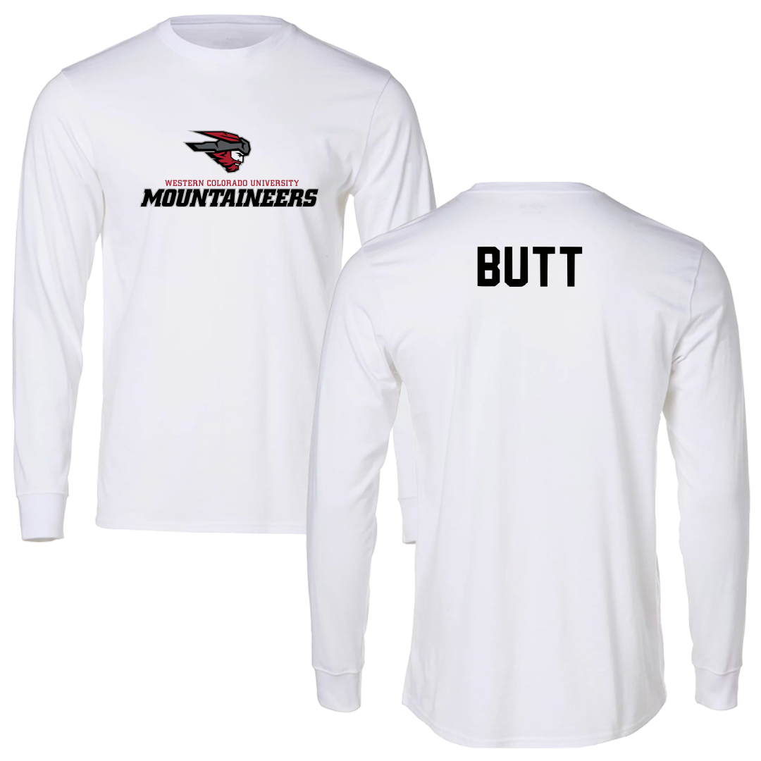 Western Colorado University Wrestling White Long Sleeve - Riley Butt