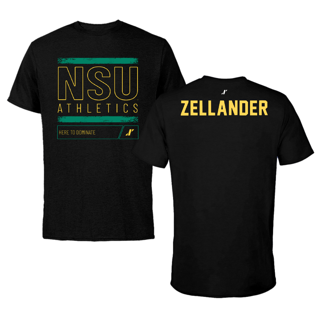 Norfolk State University TF and XC Black Dominate Tee - Jeremiah Zellander
