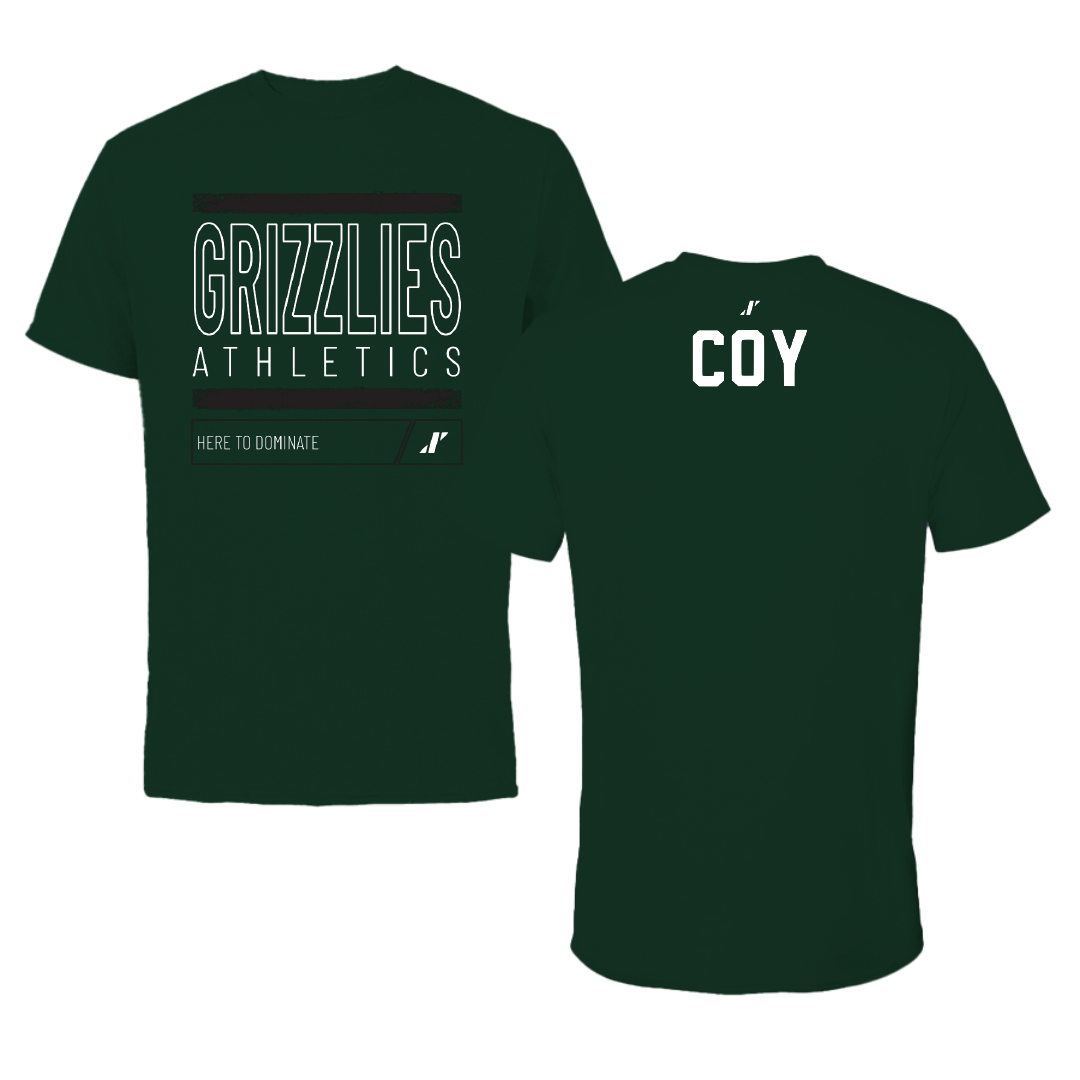 Adams State University Wrestling Forest Green Dominate Tee - Greg Coy