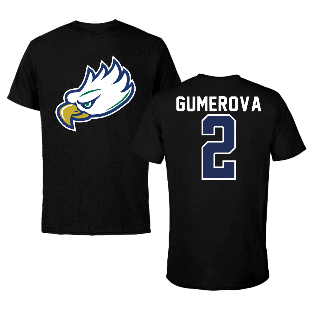 Florida Gulf Coast University Soccer Black Tee - #2 Amelia Gumerova