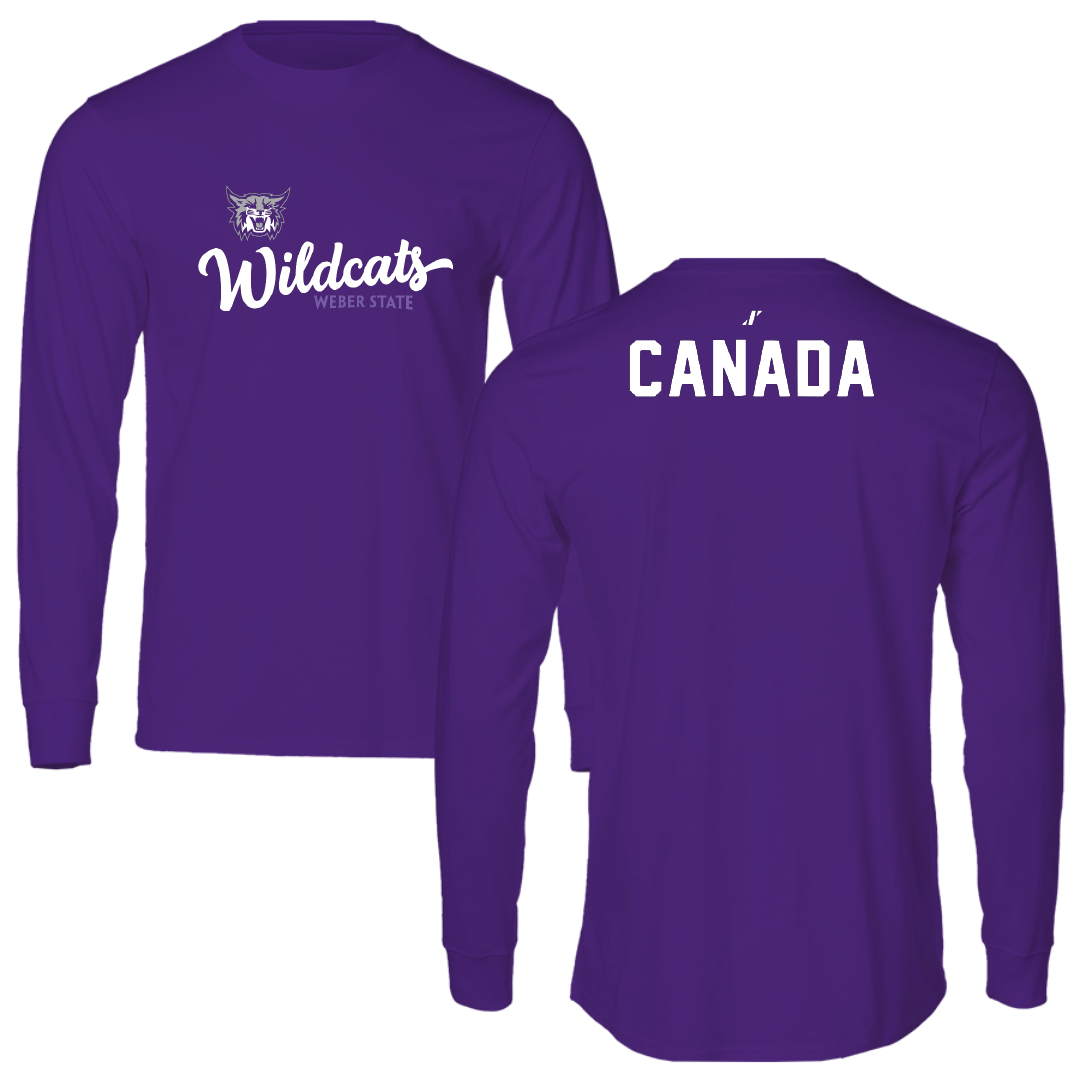 Weber State University Cheer Purple General Performance Long Sleeve - Cameron Canada