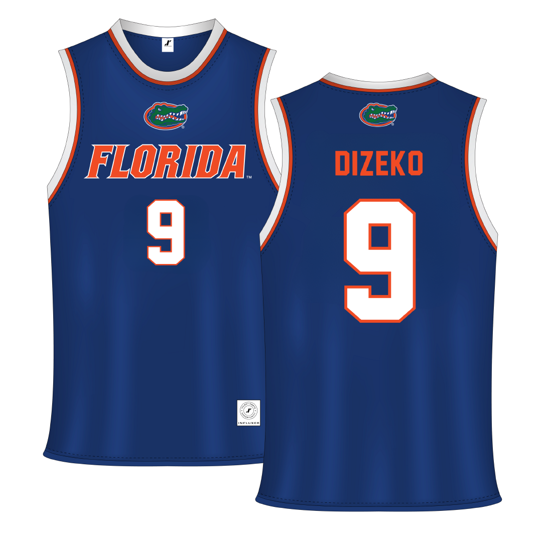 University of Florida Blue Basketball Jersey - #9 Alexia Dizeko