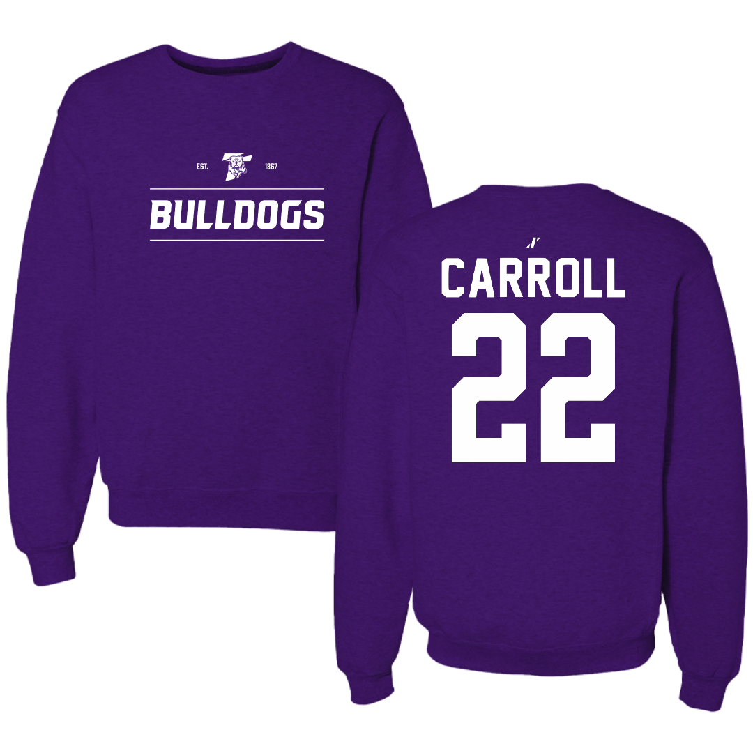 Truman State University Baseball Purple General Crewneck - #22 Caden Carroll