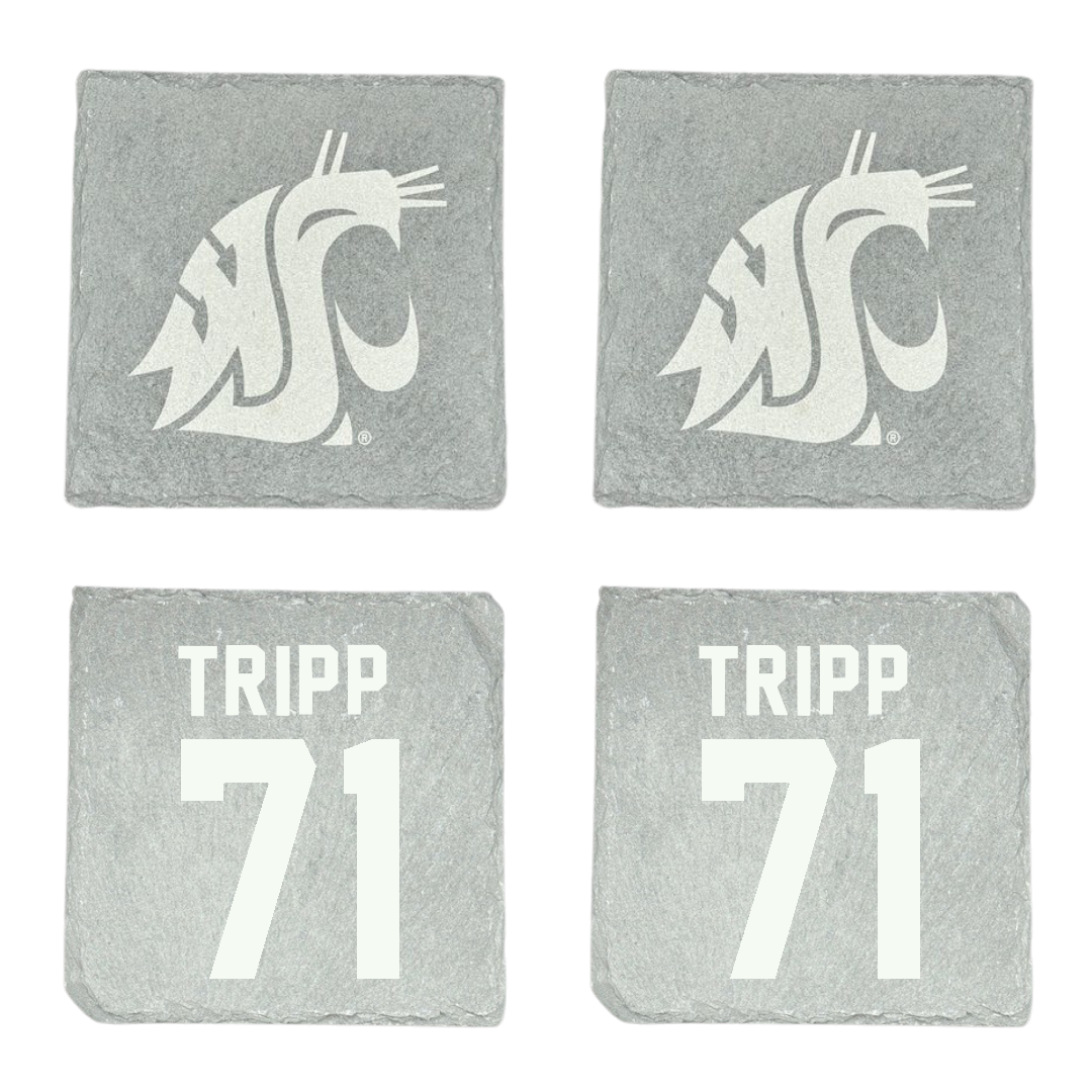 Washington State University Football Stone Coaster (4 Pack)  - #71 Ashton Tripp