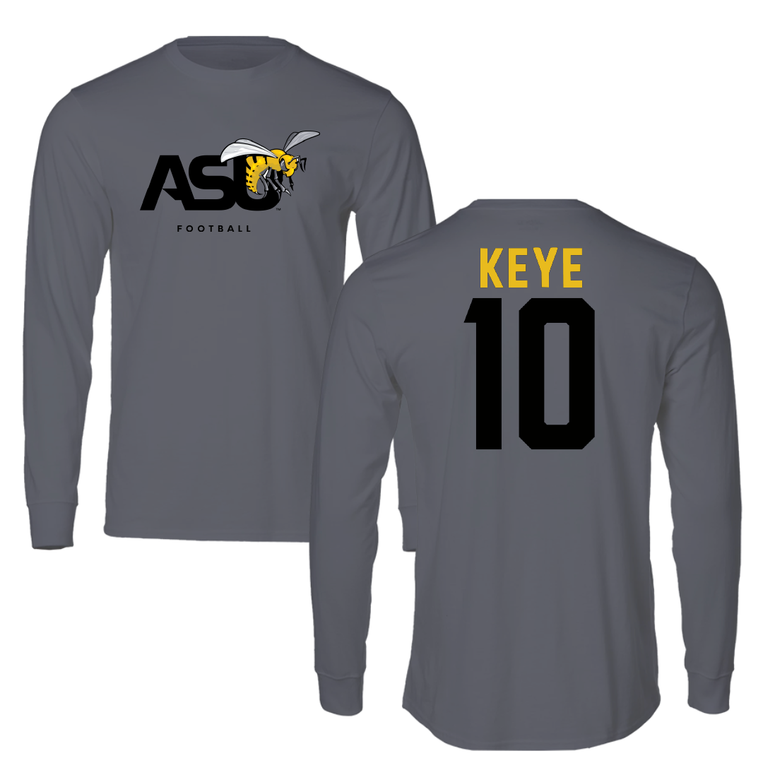 Alabama State University Football Dark Gray Long Sleeve - #10 Kareem Keye
