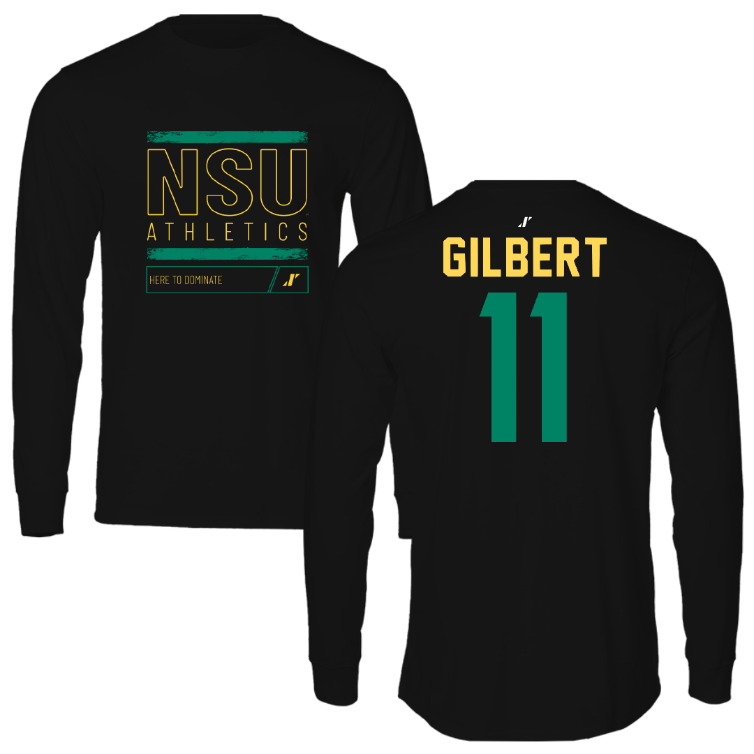Norfolk State University Volleyball Black Dominate Long Sleeve - #11 Gabby Gilbert