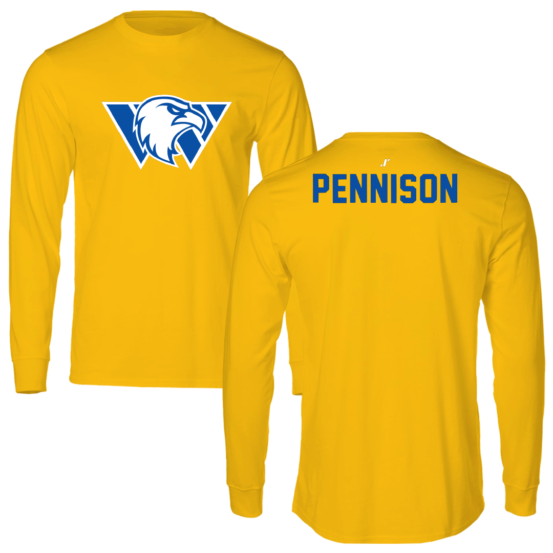 Williams Baptist University Wrestling Gold Performance Long Sleeve - Grayson Pennison
