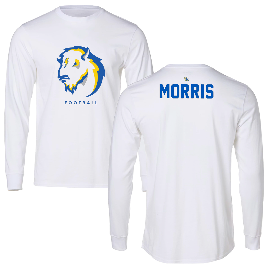 Southeastern Oklahoma State University Football White Long Sleeve - Deon Morris