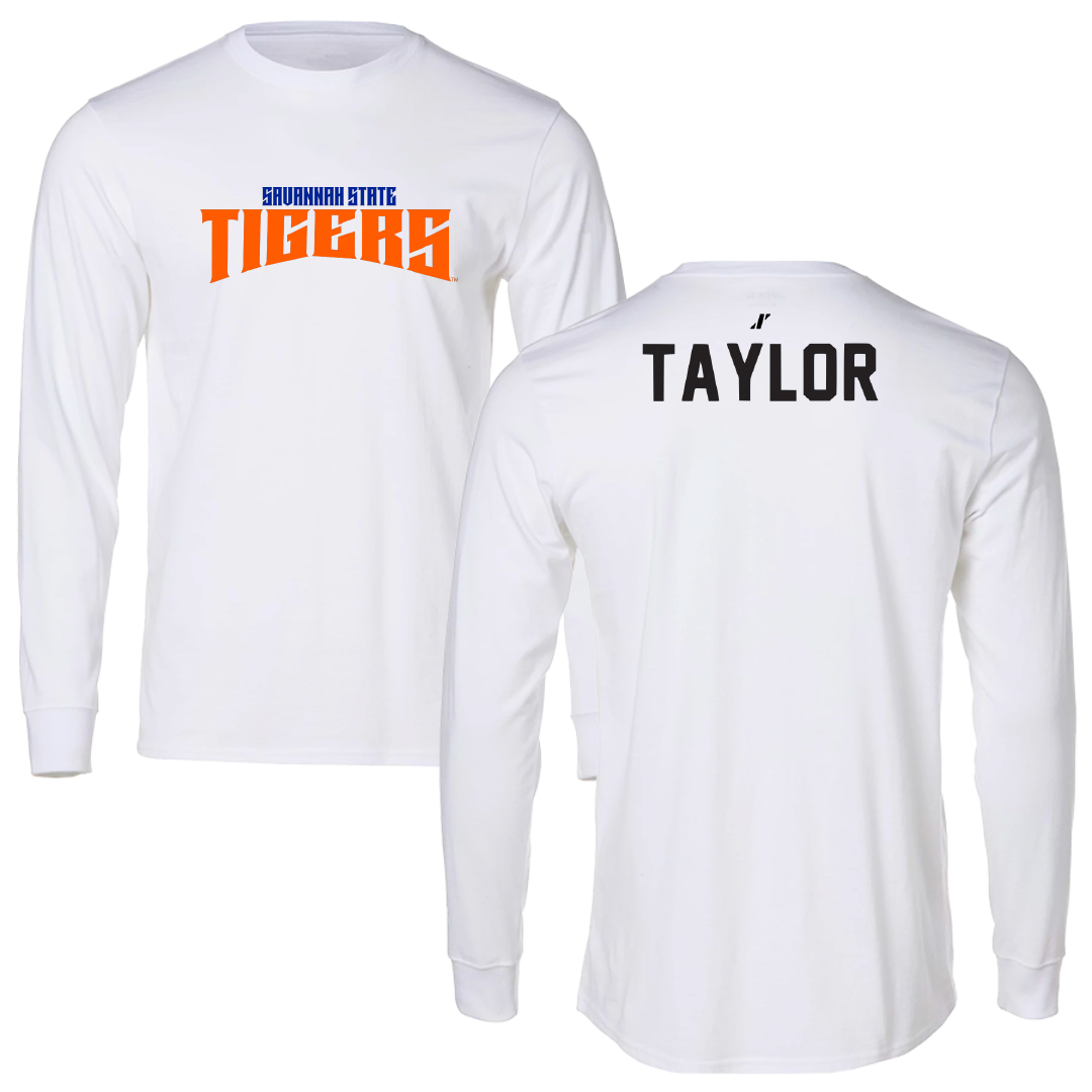 Savannah State University TF and XC White Classic Long Sleeve - Victoria Taylor