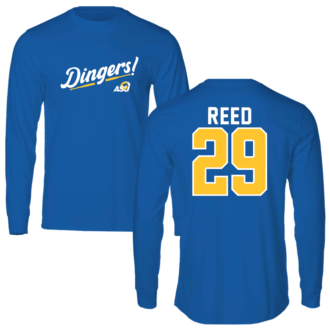 Angelo State University Baseball Blue Dingers Long Sleeve - #29 Joshua Reed