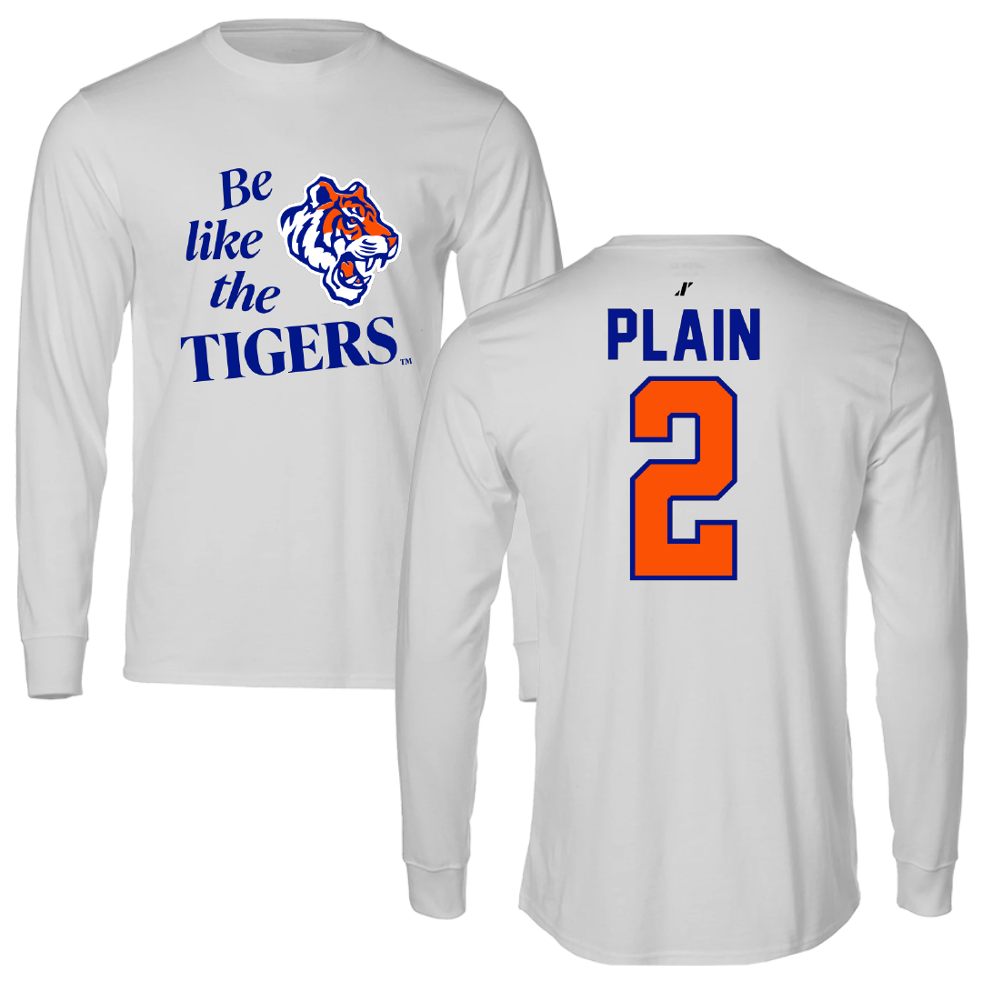 Savannah State University Basketball Light Gray Be Like Us Performance Long Sleeve - #2 Ayjay Plain