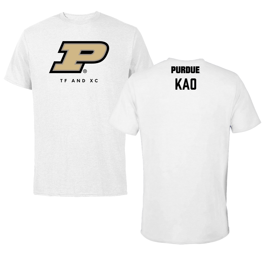 Purdue University TF and XC White Performance Tee - Collin Kao