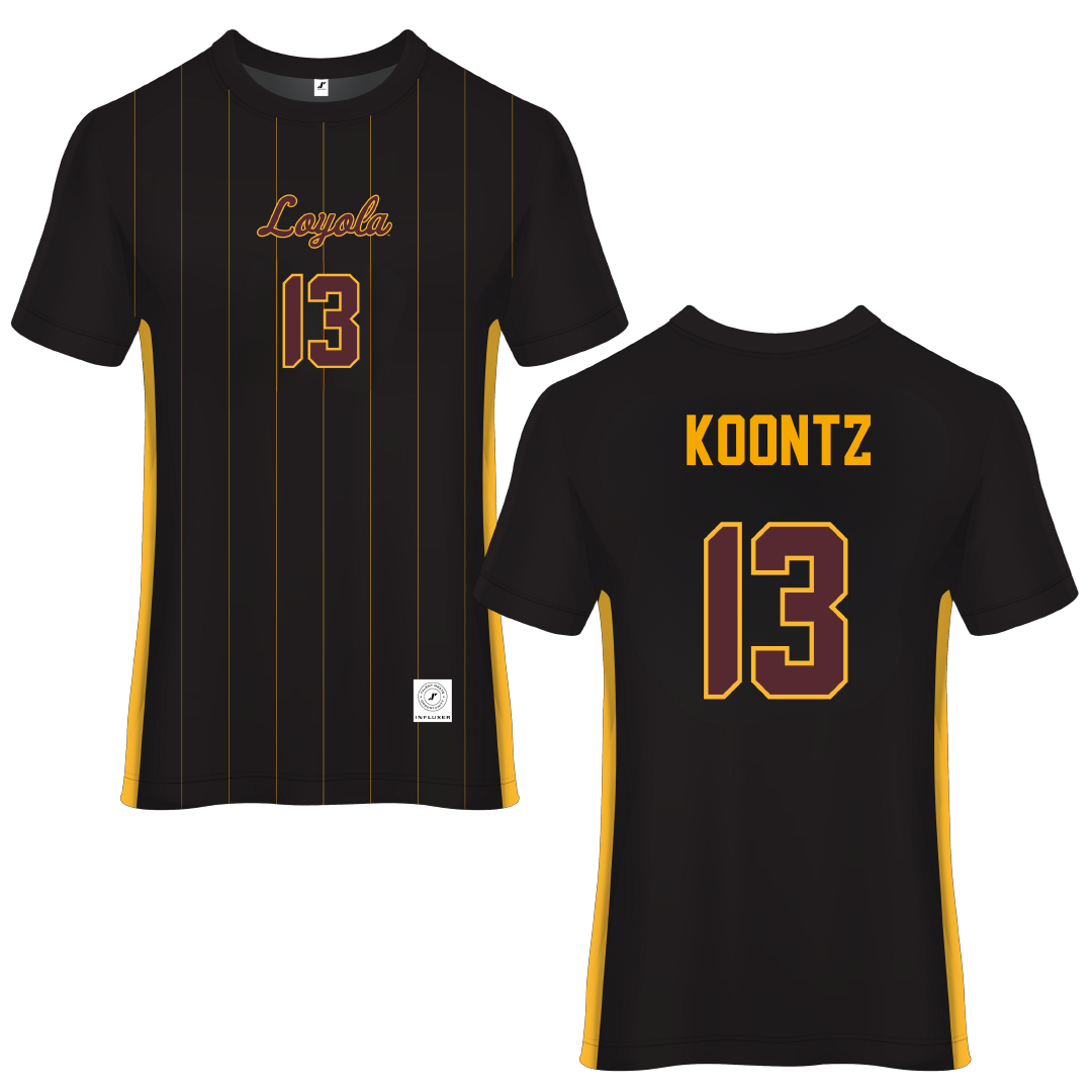 Loyola University-Chicago Black Soccer Jersey - #13 Corissa Koontz