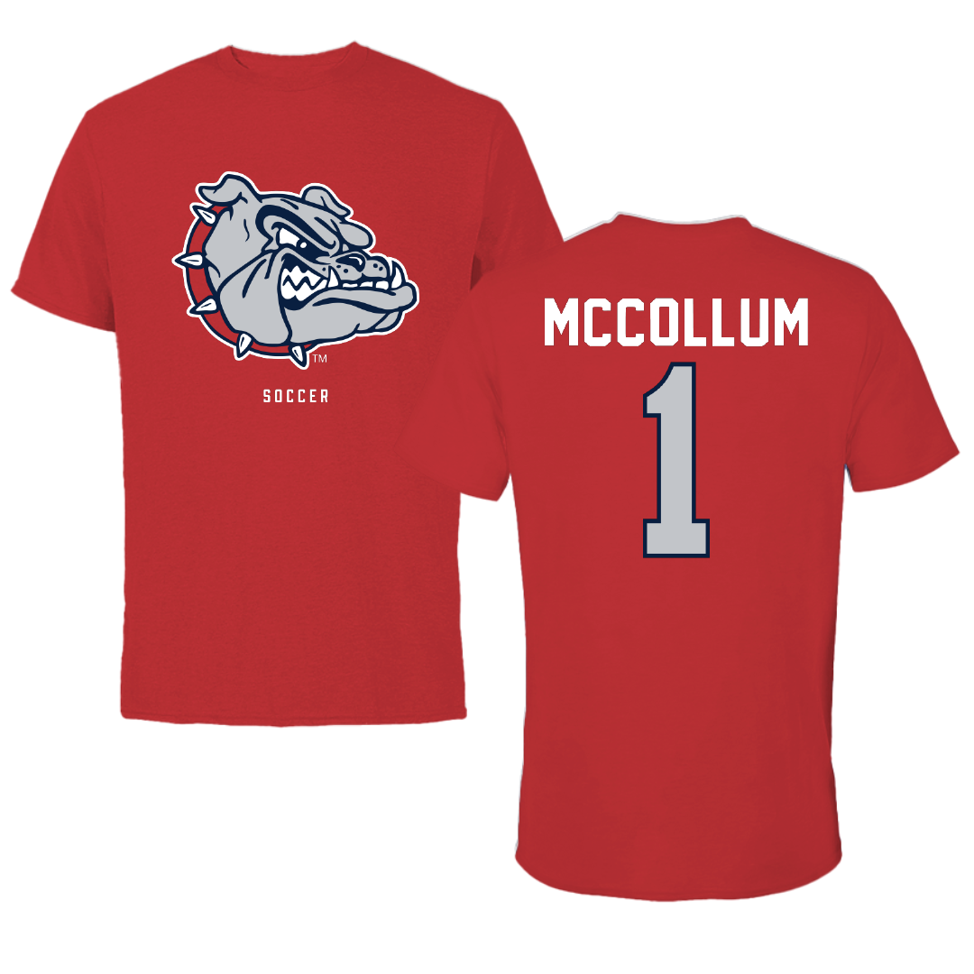 Gonzaga University Soccer Red Mascot Performance Tee - #1 Michaela McCollum