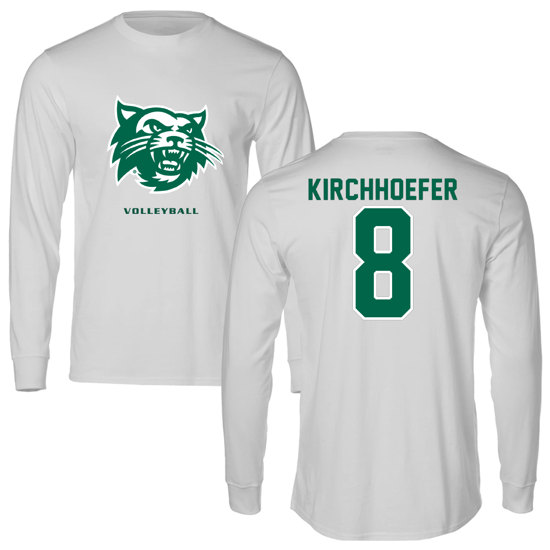 Northwest Missouri State University Volleyball Light Gray Mascot Performance Long Sleeve - #8 Payton Kirchhoefer