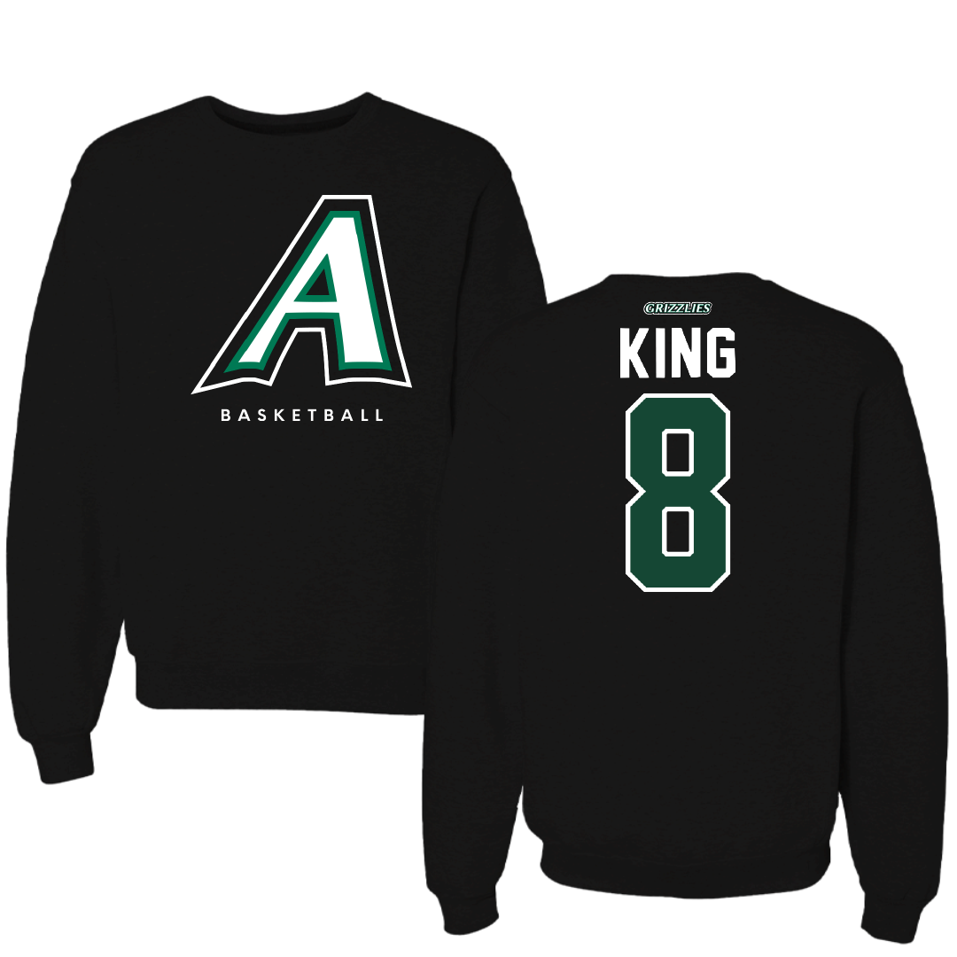 Adams State University Basketball Black Crewneck - #8 Jayce King