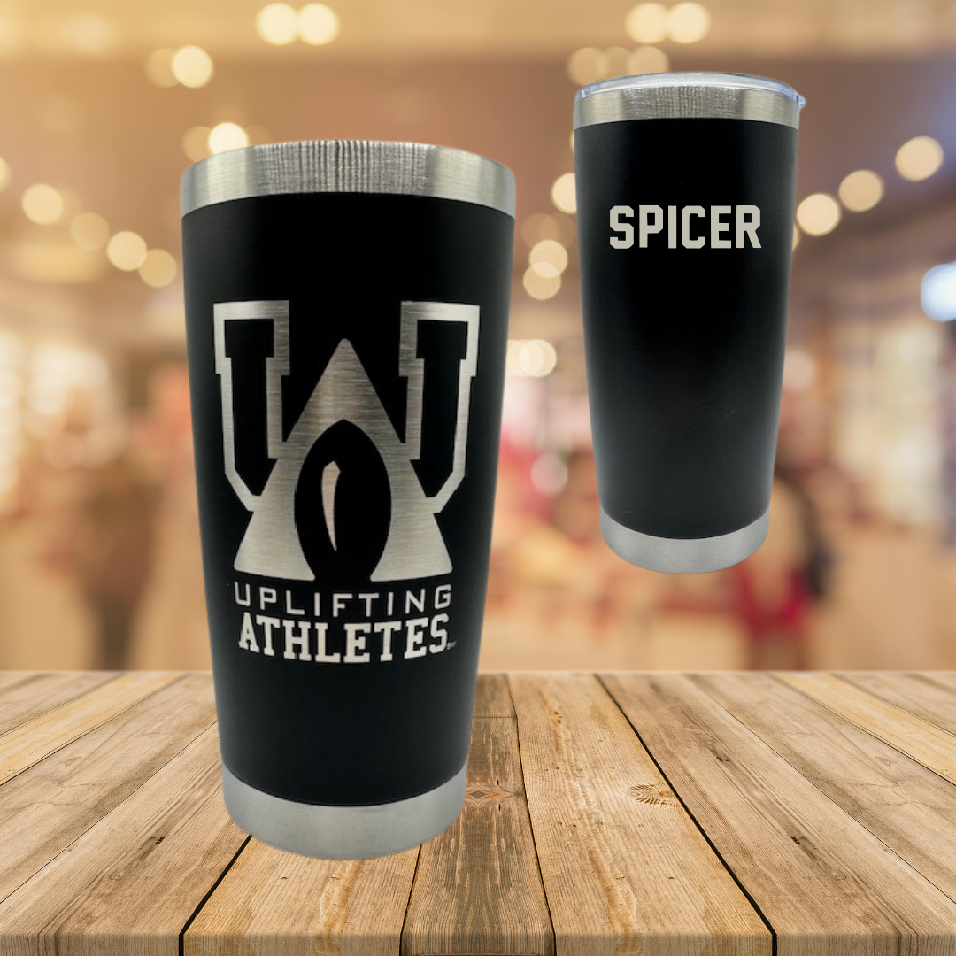 Mississippi State University TF and XC Black Uplifting Athletes Stainless Steel Tumbler - Chanice Spicer