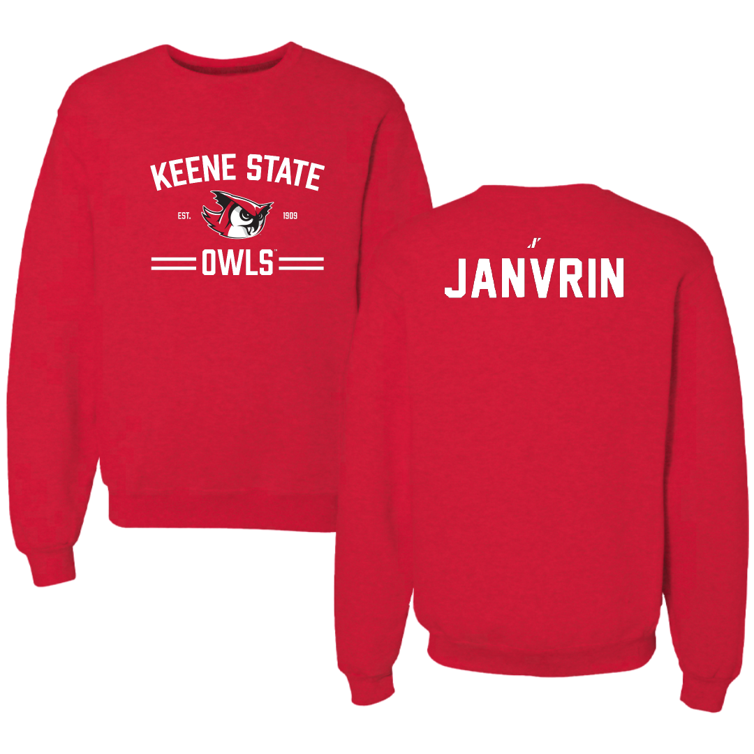 Keene State College Cheer Red General Crewneck - Emily Janvrin