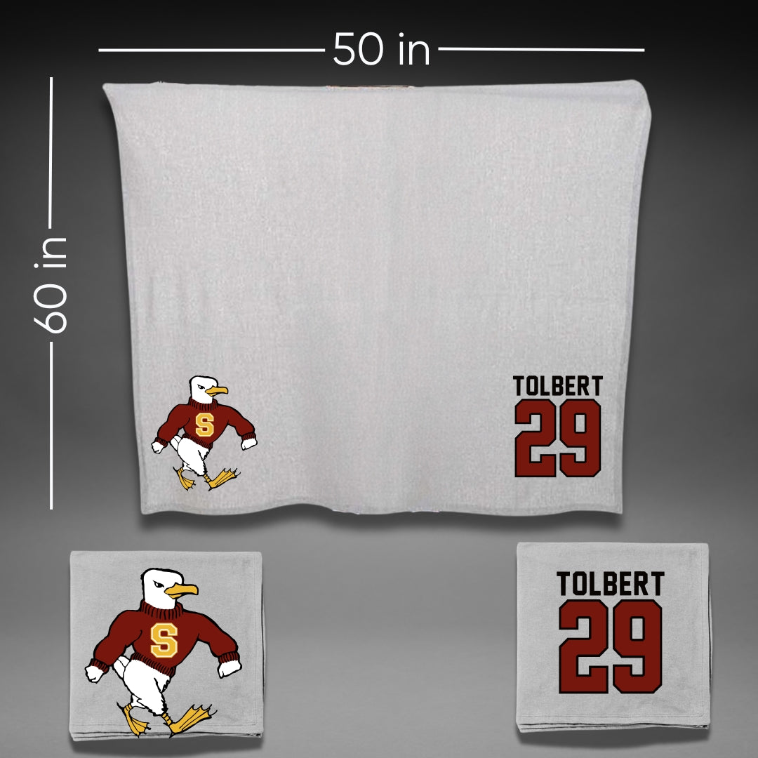 Salisbury University Soccer Gray Blanket - #29 Lauren Tolbert
