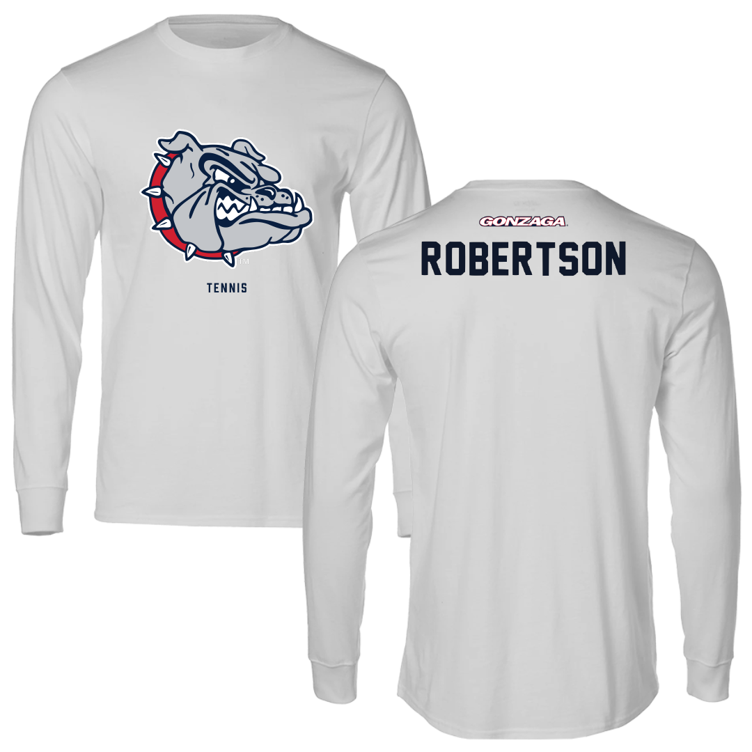 Gonzaga University Tennis Light Gray Long Sleeve - Emily Robertson
