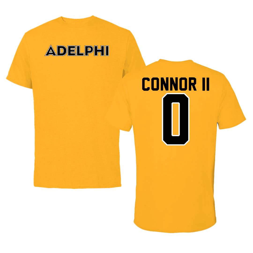 Adelphi University Basketball Gold Performance Tee - #0 Al-Fatir Connor II