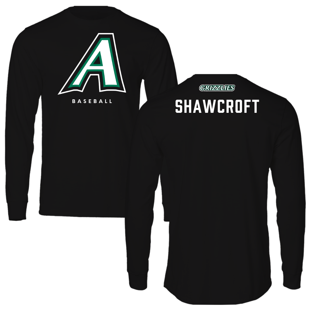 Adams State University Baseball Black Block Long Sleeve - Byron Shawcroft