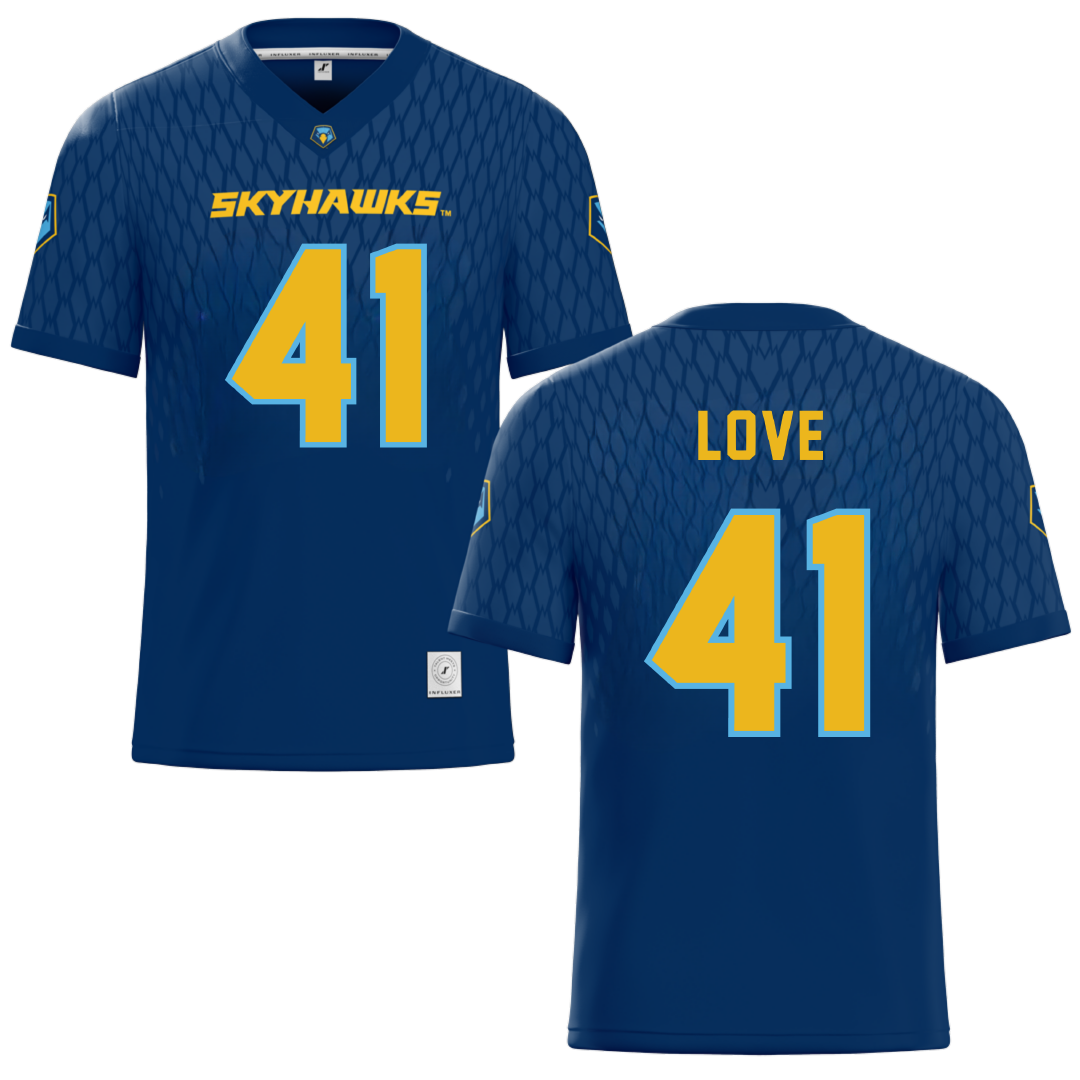 Point University Navy Football Jersey - #41 My-hejust Love