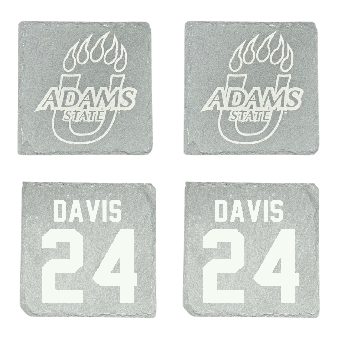 Adams State University Basketball Stone Coaster (4 Pack)  - #24 Riahana Davis