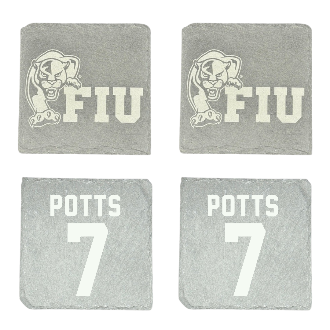Florida International University Football Stone Coaster (4 Pack)  - #7 Jamal Potts