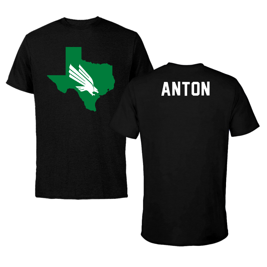 University of North Texas Swimming & Diving Black Performance Tee - Bella Anton