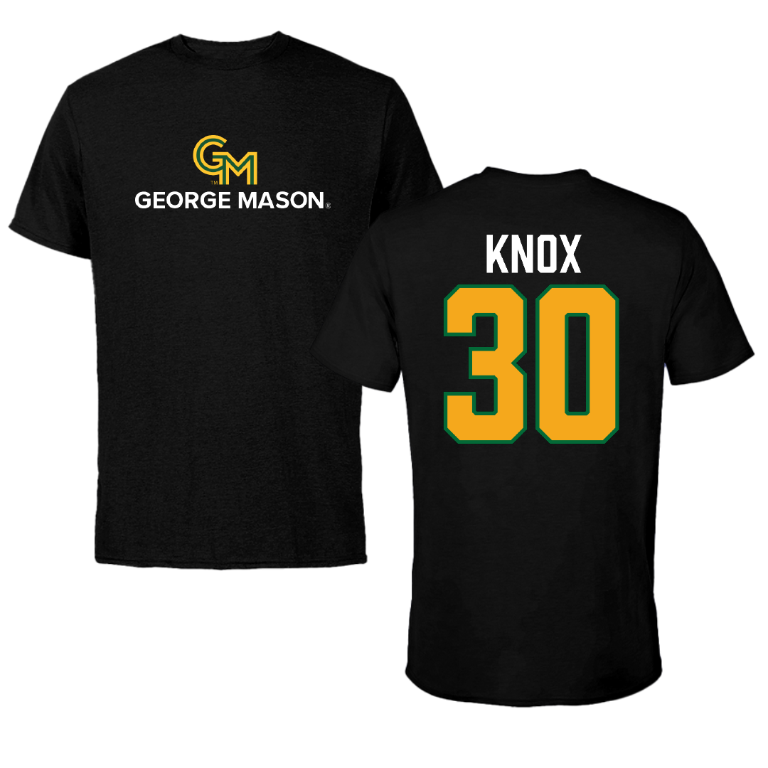 George Mason University Baseball Black Tee - #30 Connor Knox