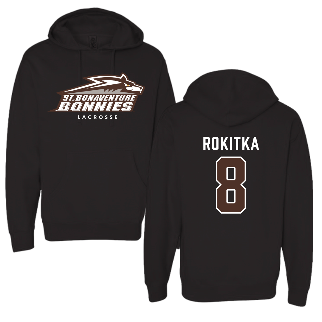 St. Bonaventure University Lacrosse Black Hoodie - #8 Katelyn Rokitka